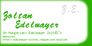 zoltan edelmayer business card